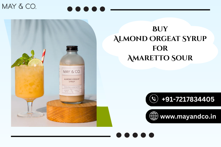 Shop May & Co.’s Almond Orgeat Syrup Perfect for Amaretto Sour Cocktail
